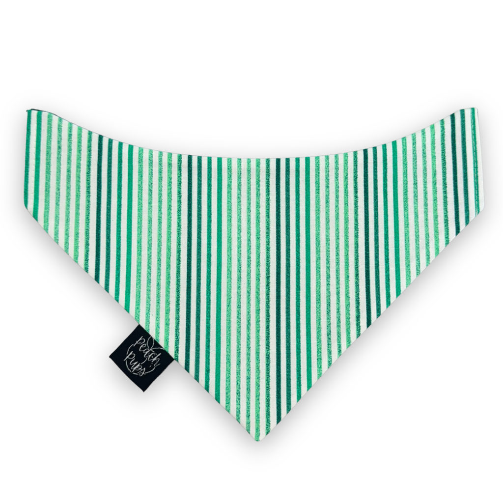 Green Pinstripe Bandana