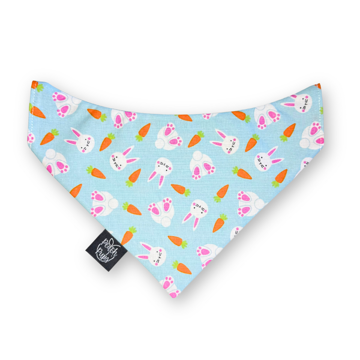 Blue Bunnies and Carrots Bandana