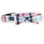 Red, White, and Blue Gingham Bow Tie