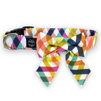Summer Bias Plaid Sailor Bow