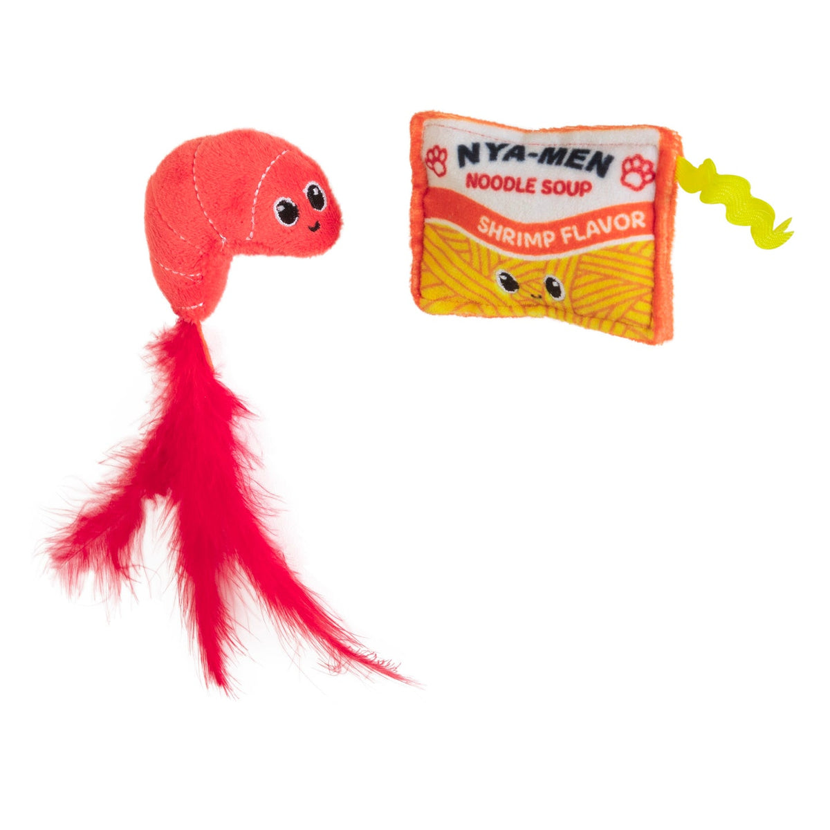 Quirky Kitty Ramen Catnip Plush Toy for Cats