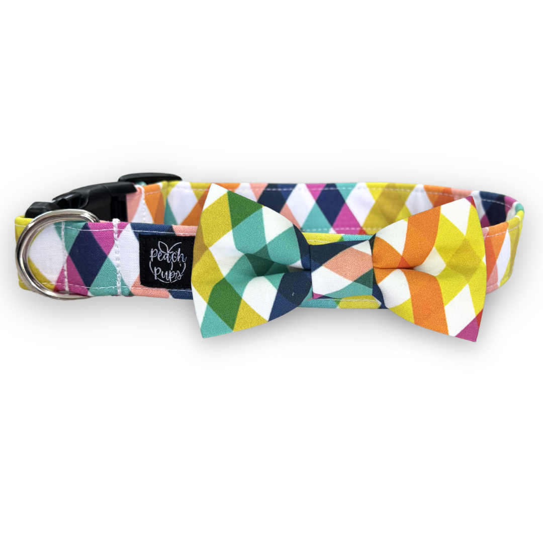 Summer Bias Plaid Bow Tie