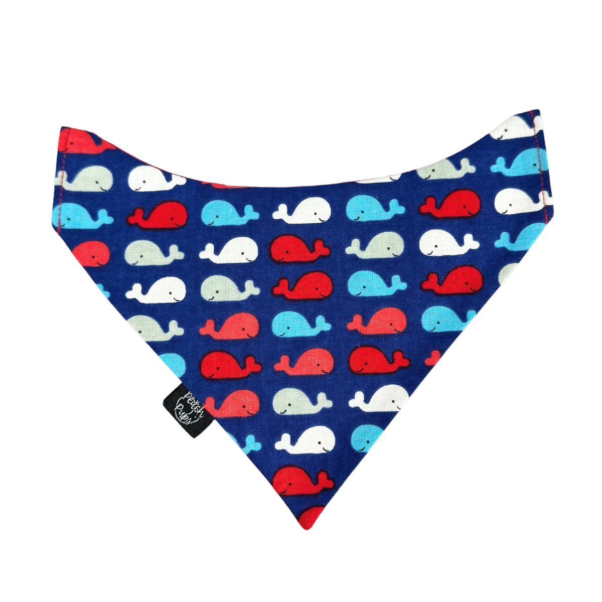 Red, White, and Blue Whales Bandana