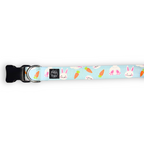Blue Bunnies and Carrots Collar