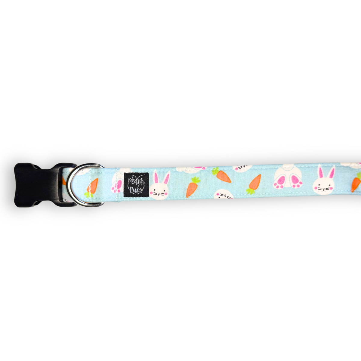 Blue Bunnies and Carrots Collar