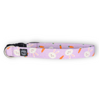 Purple Bunnies and Carrots Collar
