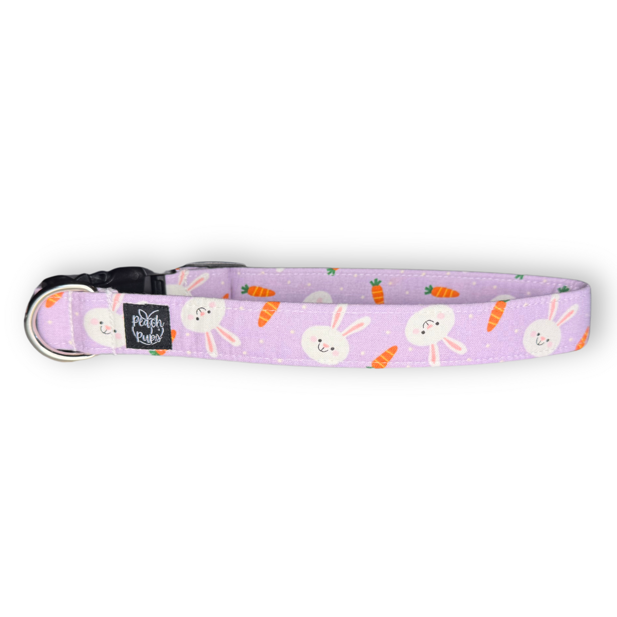 Purple Bunnies and Carrots Collar