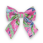 Pink Palms Sailor Bow