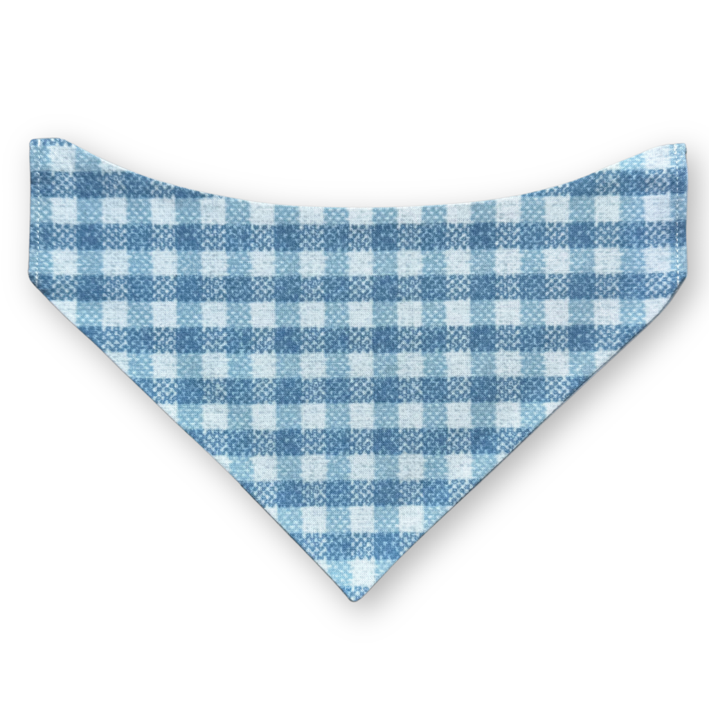 Blue Tweed Bandana