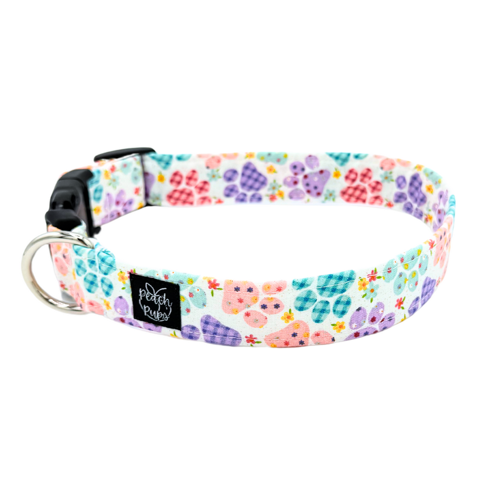 Floral Paw Prints Collar