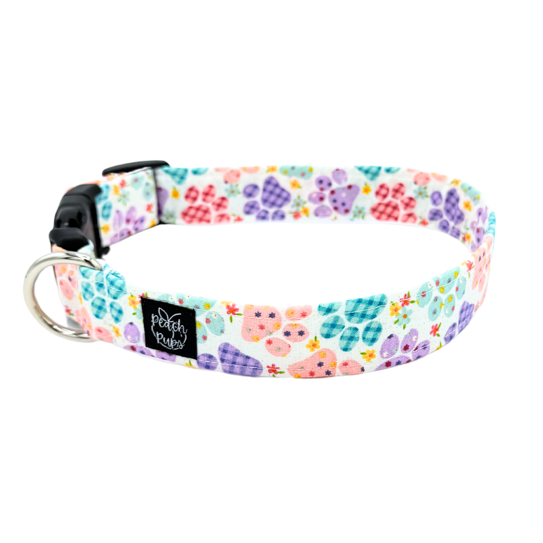 Floral Paw Prints Collar