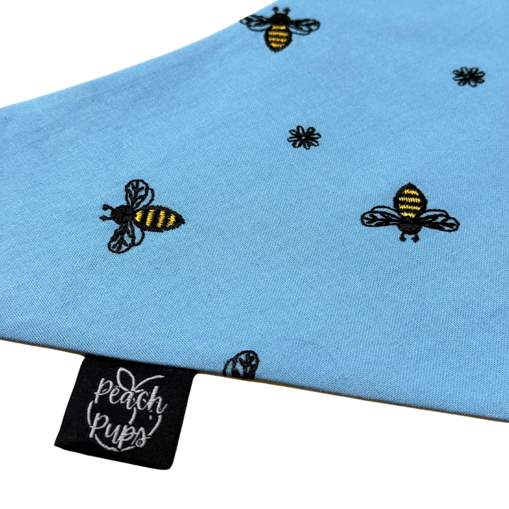 Embroidered Bees Bandana