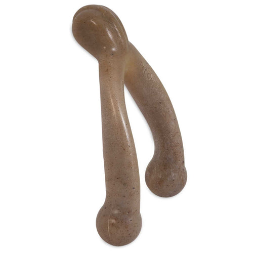 BarkBone Natural Instincts Wishbone Bacon-Infused Nylon Chew Toy for Dogs