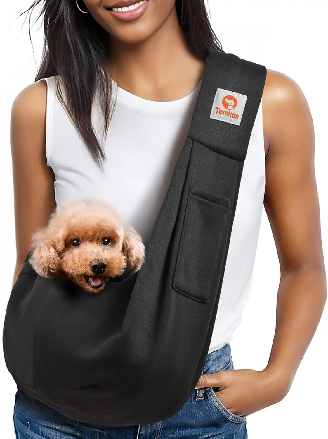Small Dog Sling Carrier, Breathable Wrap for 3-10 lbs