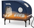 Large Heated Outdoor Cat House with Skylight & Thermostatic Pad