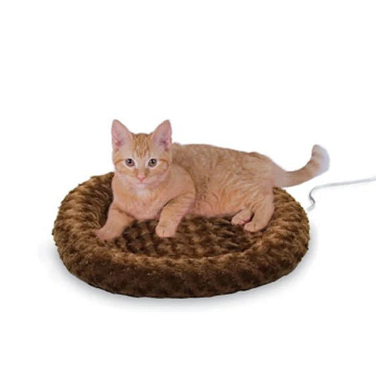 K&H Thermo-Kitty Fashion Splash Heated Cat Bed – Orthopedic