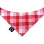 Pink and Red Buffalo Plaid Bandana